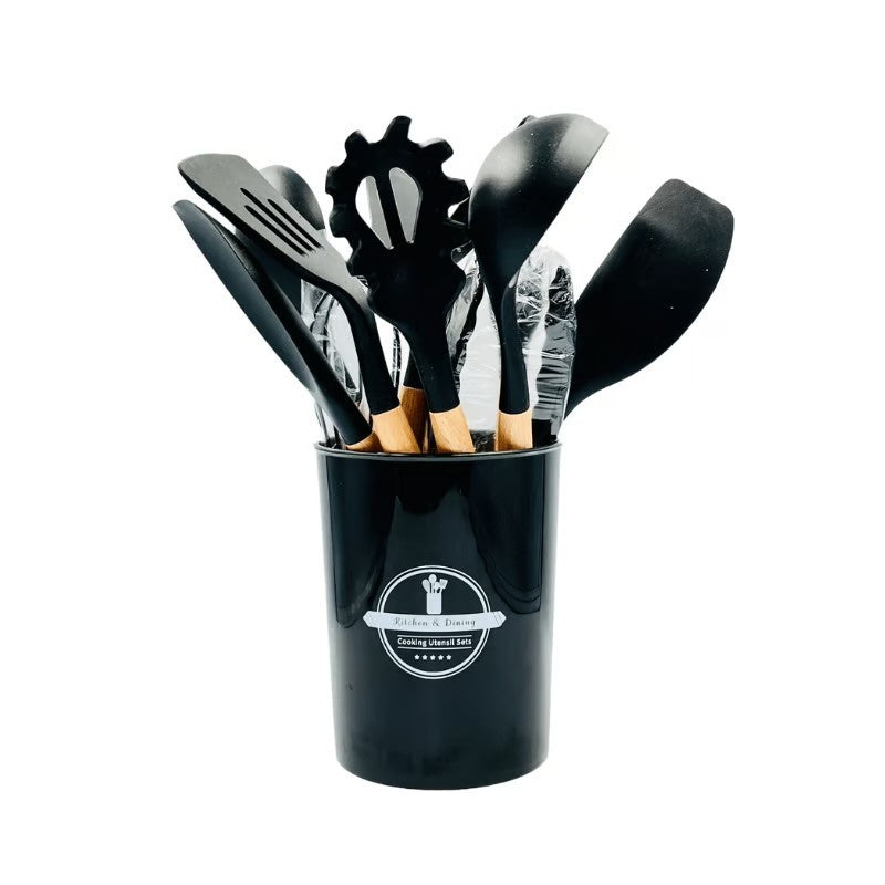 Kit utensílios de Cozinha de Silicone - 12 Peças